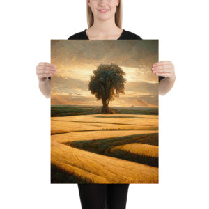 Alone in a Field Poster