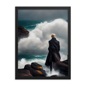Wave Watcher Framed Poster